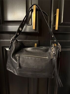 Coach 1417 Black Legacy East West Shoulder Genuine Leather Vintage Y2K Coach